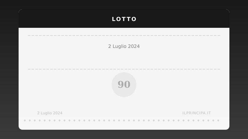 Risultati Lotto 2 luglio 2024: la tabella completa